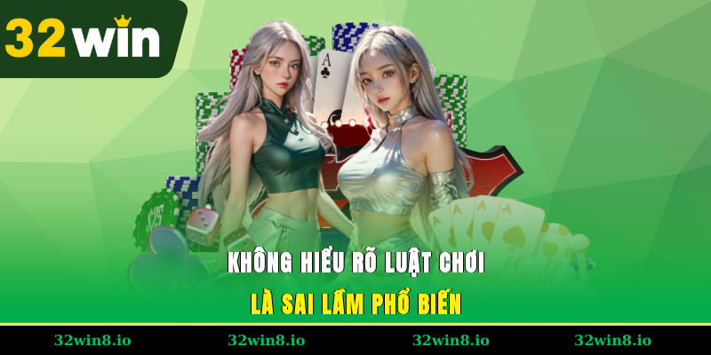 Những Sai Lầm Khi Chơi Casino – Cảnh Báo Quan Trọng Tại 32WIN 3 Không hiểu rõ luật chơi là sai lầm phổ biến